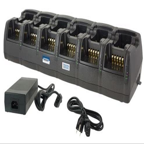 Premium 12 Cup Mobile Gang Charger, 12-24 VDC for Harris Radios, Fits: P5300 / P5350 / P5370 / P5450 / P5470 / P5500 / P5550 / P5570 / P7300 / P7350 / P7370 / XG-25P / XG-75P Portable Radios
