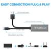 Silver USB Ethernet Adapter for Fire TV Stick Lite/4K/4K Max Firestick or Chromecast - USB to RJ45, 3ft (1m) Power Cable, Speeds up to 100 Mbps view 3