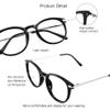 VisionGlobal Blue Light Blocking Glasses for Women/Men, Anti Eyestrain, Computer Reading, TV Glasses, Stylish Oval Frame, Anti Glare (Black, +2.25 Magnification) view 2