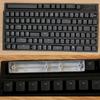 104 Keys Black Original Keycaps Doubleshot Backlit Shine Through Keyset Original Profile for Razer BlackWidow Mechanical Keyboard view 1