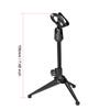 uxcell Adjustable Desktop Microphone Stand Tripod Foldable Tabletop Stand Holder with Mic Clip view 2