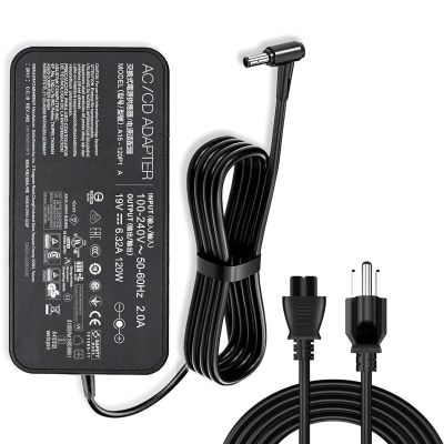 120W A15-120P1AC Charger Compatible with ASUS A56 A93S A550J C90S FX50 FX50J FX50V G550J N55S N56V N550J ZX50V ZX53V ZX63V ZX70V ZX73V W50J W518L 19V 6.32A Laptop Adapter, Plug Size:5.5mm*2.5mm