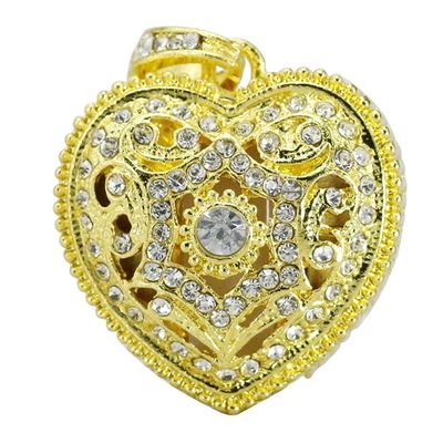 64GB Heart Shape USB Flash Drive USB Drives Memory Stick Thumb Drives USB 2.0 Disk Pen Drive Date Storage Flash Disk Zip Drive USB Stick USB Drive (Gold)