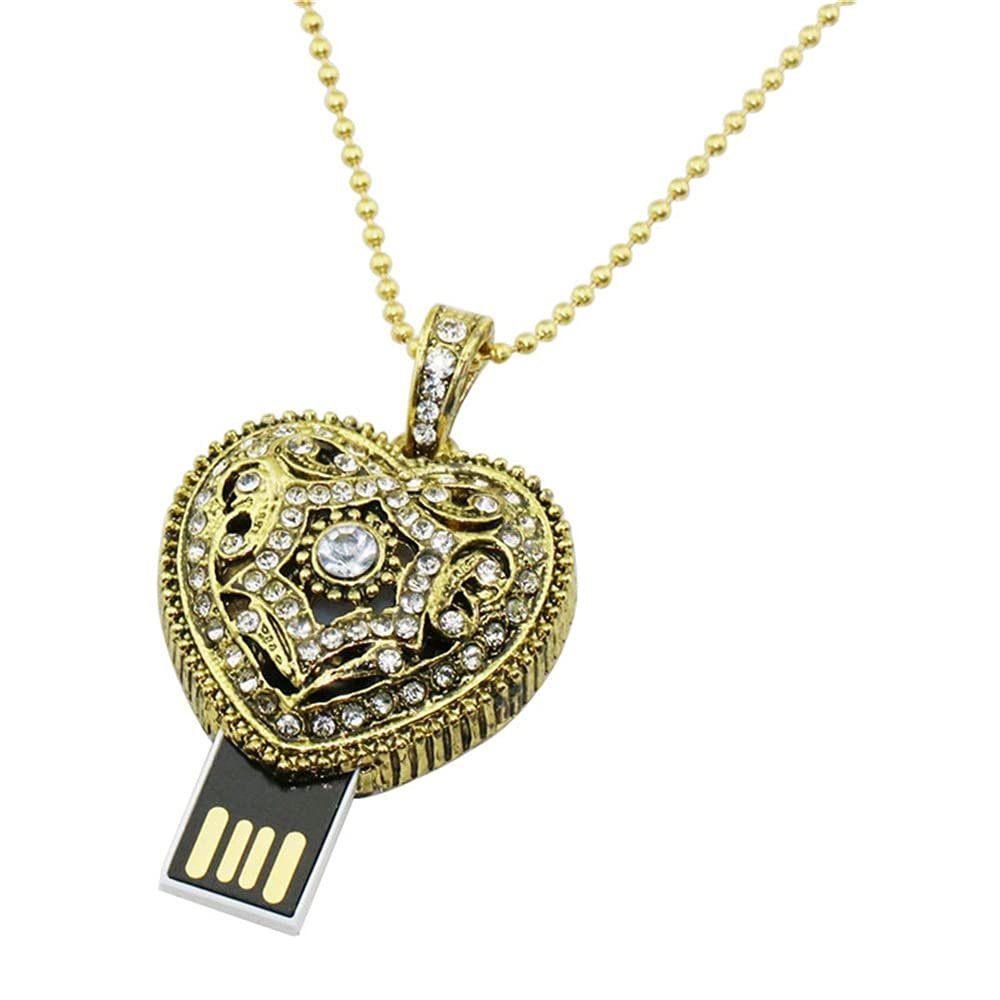 32GB Heart Shape USB Flash Drive USB Drives Memory Stick Thumb Drives USB 2.0 Disk Pen Drive Date Storage Flash Disk Zip Drive USB Stick USB Drive (Black)