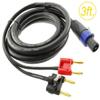 CablesOnline, 3ft 12AWG 4-Pole Neutrik SpeakOn to 2-Dual Banana Preminum Speaker Cable, XR-K9203 view 4