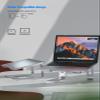 Nulaxy Laptop Stand, Ergonomic Aluminum Laptop Computer Stand, Detachable Laptop Riser Notebook Holder Stand Compatible with MacBook Air Pro, Dell XPS, HP, Lenovo More 10-15.6 Laptops view 4