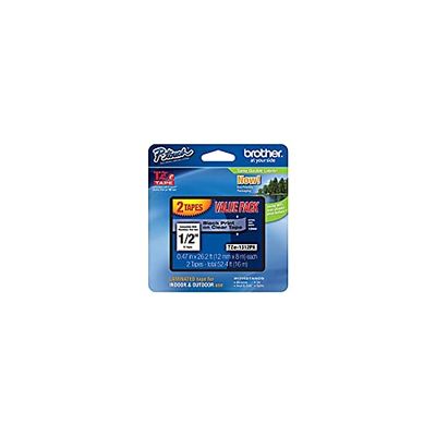 Brother - Label Tape - Black-on-Clear Tapes, 0. 5" x 26. 2