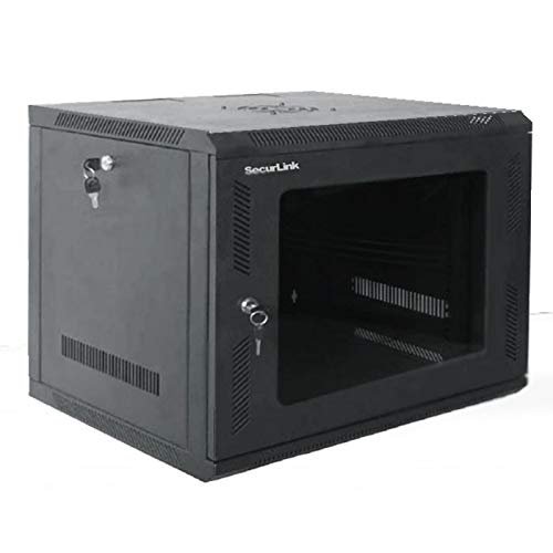 SecurLink Wall Cabinet 9U Glass Door W*D*H(mm) 530 * 600 * 493 W*D*H(inch) 21''x24''x20''
