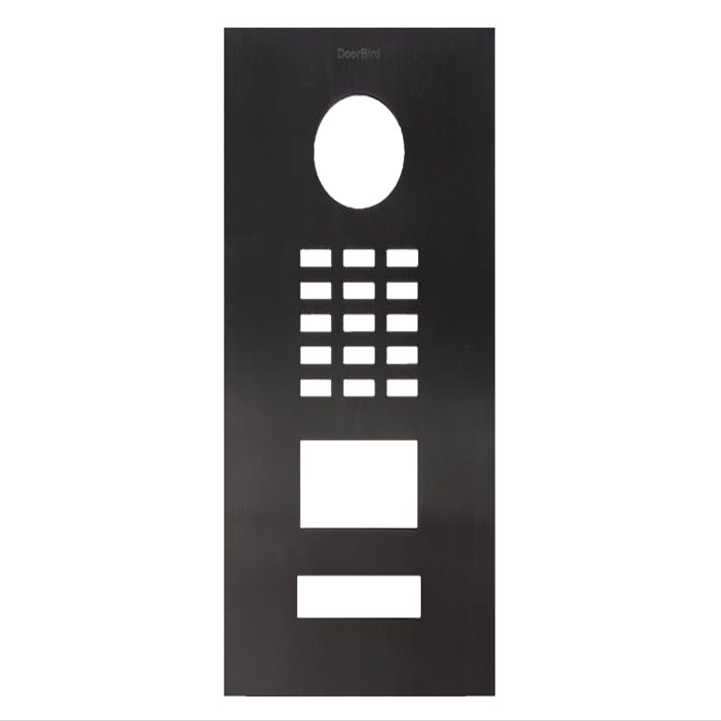 DoorBird Faceplate for D2101V IP Video Door Station Brushed Stainless Steel Titanium (V4A)