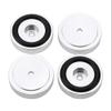 4Pcs 4010mm Anti Vibration Amplifier Feet, Aluminium Alloy Universal Speaker Spikes Pads Base Pad Anodizing Isolation Sand Blasting Amplifier Pads Feet.(Black/Gold/Silver)(??) view 1
