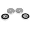 4Pcs 4010mm Anti Vibration Amplifier Feet, Aluminium Alloy Universal Speaker Spikes Pads Base Pad Anodizing Isolation Sand Blasting Amplifier Pads Feet.(Black/Gold/Silver)(??) view 3