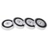 4Pcs 4010mm Anti Vibration Amplifier Feet, Aluminium Alloy Universal Speaker Spikes Pads Base Pad Anodizing Isolation Sand Blasting Amplifier Pads Feet.(Black/Gold/Silver)(??) view 4