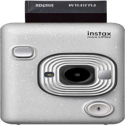 Fujifilm Instax Mini Liplay Hybrid Instant Camera (Stone White)