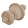 Turned Birch Wooden Finial | 3 1/2 Height | Unfinished Wood Finials for Crafts, Decorative Finials for Birdhouse, Grandfather Clock, Curtain Rod, Rocking Chair, Bed Post | UA-99-BWF view 2