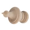 Turned Birch Wooden Finial | 3 1/2 Height | Unfinished Wood Finials for Crafts, Decorative Finials for Birdhouse, Grandfather Clock, Curtain Rod, Rocking Chair, Bed Post | UA-99-BWF view 3