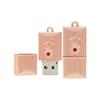 4GB Rectangle Shape USB Flash Drive USB Drives Memory Stick Thumb Drives USB 2.0 Disk Pen Drive Pen Drive USB Drive Date Storage Flash Disk Zip Drive USB Stick (Rose Gold) view 1