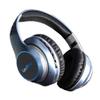 Bluetooth Wireless Headphones, Over Ear LED Light Up Headset with Mic,Hi-Fi Stereo Foldable Wireless/Wired,Micro SD/TF, FM for Adult Teen Kid for Phone/Samsung/Pad/PC/Kindle/Laptop/TV(Blue) view 1