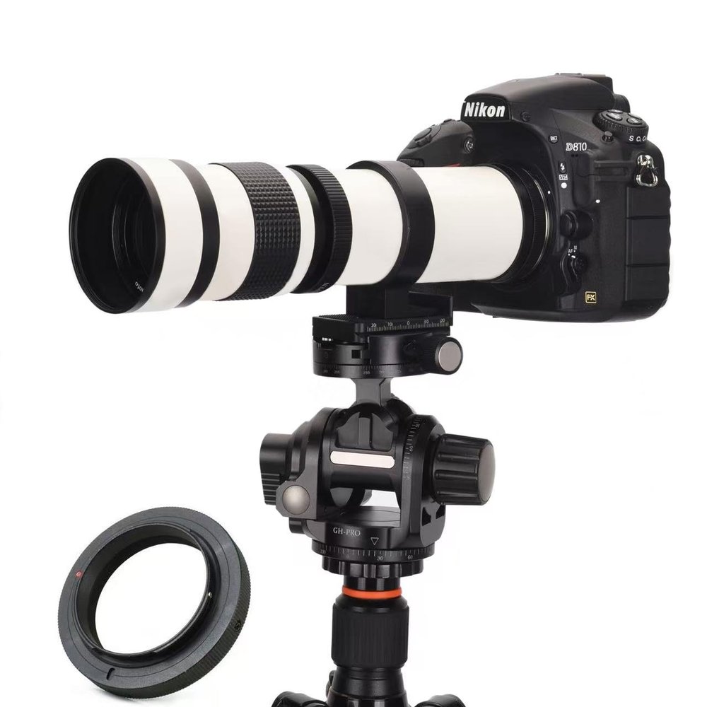 Telephoto Lens for Canon -JINTU EF Mount 420-800mm Manual Focus MF Zoom Lens for Canon EOS Rebel T8i/850D T7i/800D T7/2000D T6/1300D T6s/760D T6i/750D T5i/700D T5/1200D T4i/650D T3i/600D T3/1100D