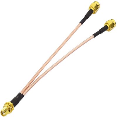 BINGFU 4G LTE Antenna Adapter Splitter Cable SMA Female to Dual SMA Male Cable 15cm 6 inch Compatible with 4G LTE Wireless Router CPE Hotspot Cellular Gateway Industrial IoT Router Mobile Modem