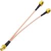 BINGFU 4G LTE Antenna Adapter Splitter Cable SMA Female to Dual SMA Male Cable 15cm 6 inch Compatible with 4G LTE Wireless Router CPE Hotspot Cellular Gateway Industrial IoT Router Mobile Modem view 1