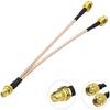 BINGFU 4G LTE Antenna Adapter Splitter Cable SMA Female to Dual SMA Male Cable 15cm 6 inch Compatible with 4G LTE Wireless Router CPE Hotspot Cellular Gateway Industrial IoT Router Mobile Modem view 2