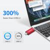 Thkailar 32GB Fat32 USB C Flash Drive OTG High Speed for Store Data-USB 3.1 Thumb Drive C Jump Drive-Compatible with Samsung,Mac Pro,Laptops,Tablets,PC(Red) view 2