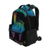 ALAZA Rainbow Llama No Drama Boho Backpack for Kids Boys Girls Student Laptop iPad Tablet Travel School Bag with Multiple Pockets view 3