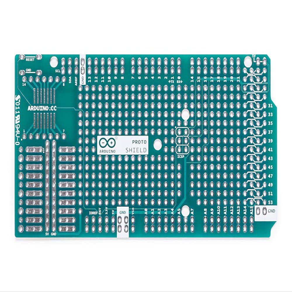 Arduino Mega Proto Shield REV3 (PCB) [A000080] - Prototyping Shield for Arduino Mega with Solderable Area & Expansion Options