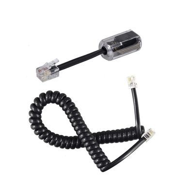 YIENFBEV Telephone Handset Cord Detangler 1 Set, 1 Pack 360 Degree Rotating/Anti-Tangle Landline Cable and 1 Pack Telephone Handset Cord 8.5 Foot Uncoiled (2 Foot Coiled)