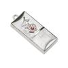 4GB Rectangle Shape USB Flash Drive USB Drives Memory Stick Thumb Drives USB 2.0 Disk Pen Drive Pen Drive USB Drive Date Storage Flash Disk Zip Drive USB Stick (Silver) view 4