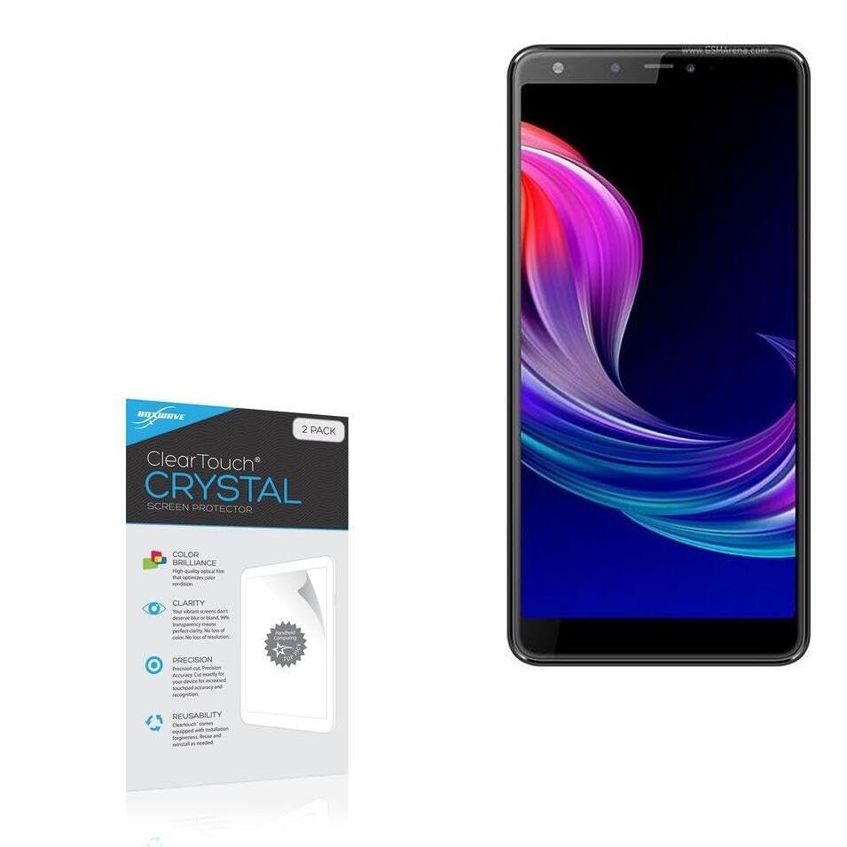 BoxWave Screen Protector Compatible with Panasonic Eluga Ray 600 - ClearTouch Crystal (2-Pack), HD Film Skin - Shields from Scratches