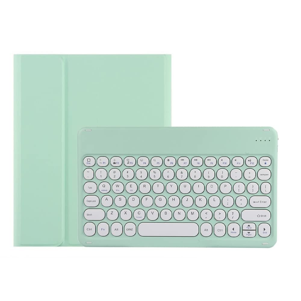 KMXDD Keyboard Case for iPad Air 13 inch M2, iPad Pro 12.9 inch 6th / 5th / 4th / 3rd Generation Color Keyboard Case Round Key Bluetooth Rechargeable Keyboard Case (Mint Green)