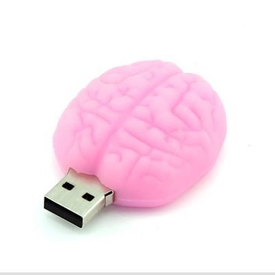 32GB USB 2.0 Flash Drive Novelty Cute Pink Brain Shaped Cartoon Pen Drive Thumb Drive Memory Stick Memoria USB Pendrive