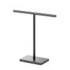 Gatco 1444MX, Modern Rectangle Base Freestanding Countertop Towel Holder, Matte Black / 10.50" W x 11.13" H T-Shape Style Countertop Hand Towel Holder for Bathroom, Kitchen/Fingertip Towel Rack view 1