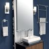 Gatco 1444MX, Modern Rectangle Base Freestanding Countertop Towel Holder, Matte Black / 10.50" W x 11.13" H T-Shape Style Countertop Hand Towel Holder for Bathroom, Kitchen/Fingertip Towel Rack view 3