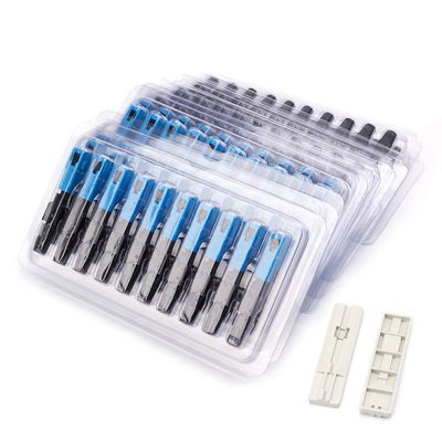 100PCS SC Optic Fiber Quick Cold FTTH SC Single Mode UPC Fast Connector by Keaiduoa