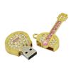 128GB Guitar Shape USB Flash Drive USB Drives Memory Stick Thumb Drives USB 2.0 Disk Pen Drive Date Storage Zip Drive Jump Drive USB Stick USB Drive (Gold) view 4