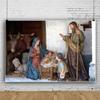 DORCEV 10x6.5ft Nativity Scene Photography Backdrop Jesus Christian Holy Night Nativity Background Jesus Christ Christmas Party Decorations Photo Studio Props view 3