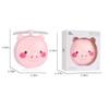 Sunday 7 Cartoon Styling USB Charging Fan with LED Makeup Mirror Portable Handheld mini Fan (Pink Lovely Pig) view 3