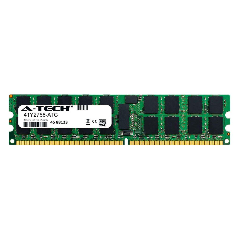A-Tech 4GB RAM Replacement for IBM 41Y2768 | DDR2 667MHz PC2-5300 2Rx4 ECC RDIMM Registered 240-Pin DIMM Memory Module