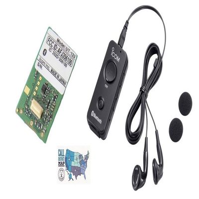 Icom ID-5100A Deluxe Accessory Bundle - 3 Items - Includes Icom UT-133 Internal Bluetooth Module, VS-3 Bluetooth Pendant Headset and Ham Guides TM Quick Reference Card