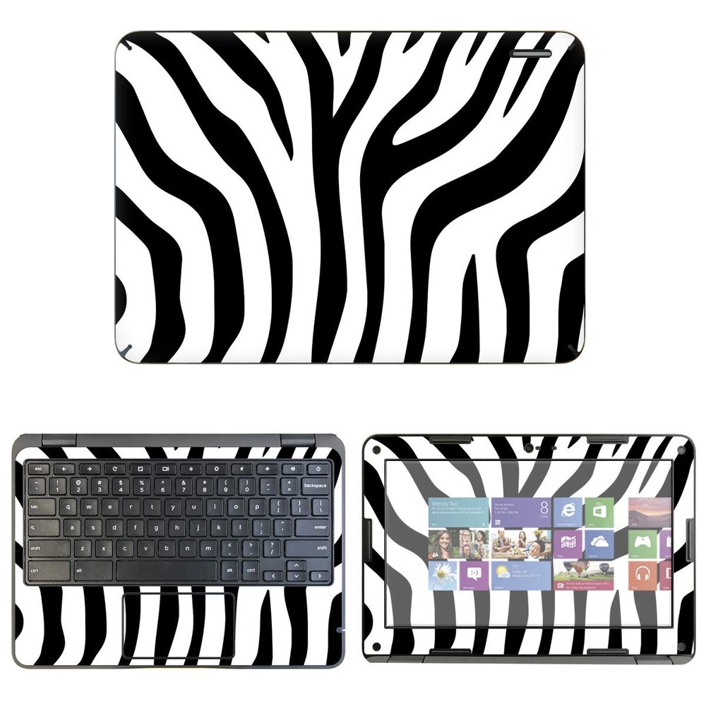Decalrus - Protective Decal Zebra Skin Sticker for Dell ChromeBook 11-C3181 (11.6" Screen) case Cover wrap DEchrmbk11_C3181-61