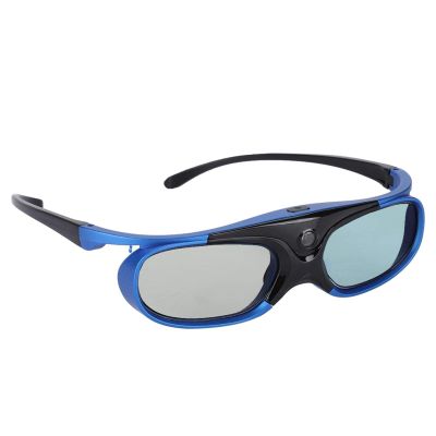 Simlug 3D Glasses, Universal Active Shutter Type DLP Link 3D Projector Glasses HD Lens Designed for Myopic People Applicable Models for Nuts/BenQ/Epson/Panasonic