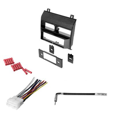 CACH KIT25 Bundle with Car Stereo Installation Kit for GMC Vehicles Listed Below  in Dash Mounting Kit, Harness, Antenna Adapter for Single Din Radio Receivers (4 Item)