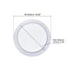 uxcell 5" Mounting Hole Diagonal Distance Speaker Grill Mesh Decorative Circle Woofer Guard Protector Cover Accessories White view 2