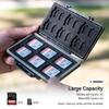 36 Slots Memory Card Case Water-Resistant Anti-Shock Memory Card Wallet for 24 Micro SD SDXC SDHC TF Cards and 12 SD SDXC SDHC Cards view 2