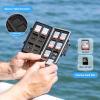 36 Slots Memory Card Case Water-Resistant Anti-Shock Memory Card Wallet for 24 Micro SD SDXC SDHC TF Cards and 12 SD SDXC SDHC Cards view 3