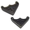 Antrader 12Pcs Metal Box Corner Guard Protector Safety Bumpers Decorative Furniture Edge Covers with Screws Bronze Tone 1.5" x 1.5" view 1