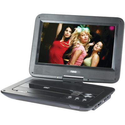 NAXA Electronics NPD-1003 10-Inch TFT LCD Swivel Screen Portable DVD Player with USB/SD/MMC Inputs (Renewed)