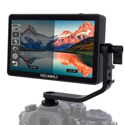 FEELWORLD F6 Plus V2 6 Inch 3D LUT DSLR Camera Field Monitor Touch Screen IPS FHD1920x1080 Support 4K HDMI Input Output Tilt Arm